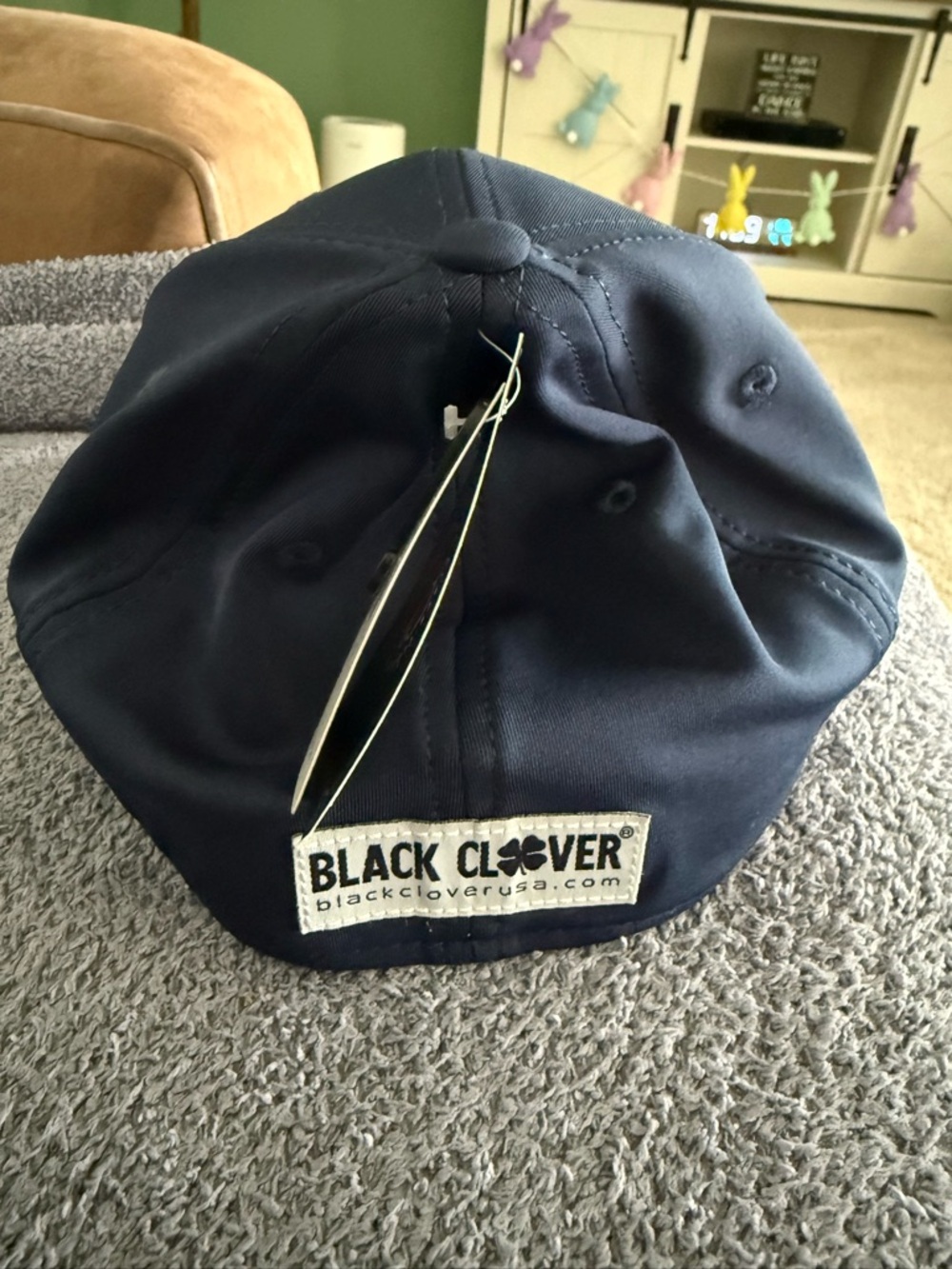 Black Clover Men's Navy Blue Golf Cap NWT - Picture 2 of 6